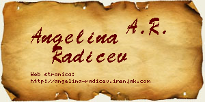 Angelina Radičev vizit kartica